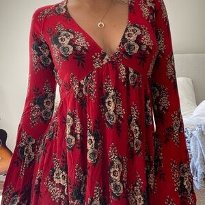 Free people- floral, boho blouse